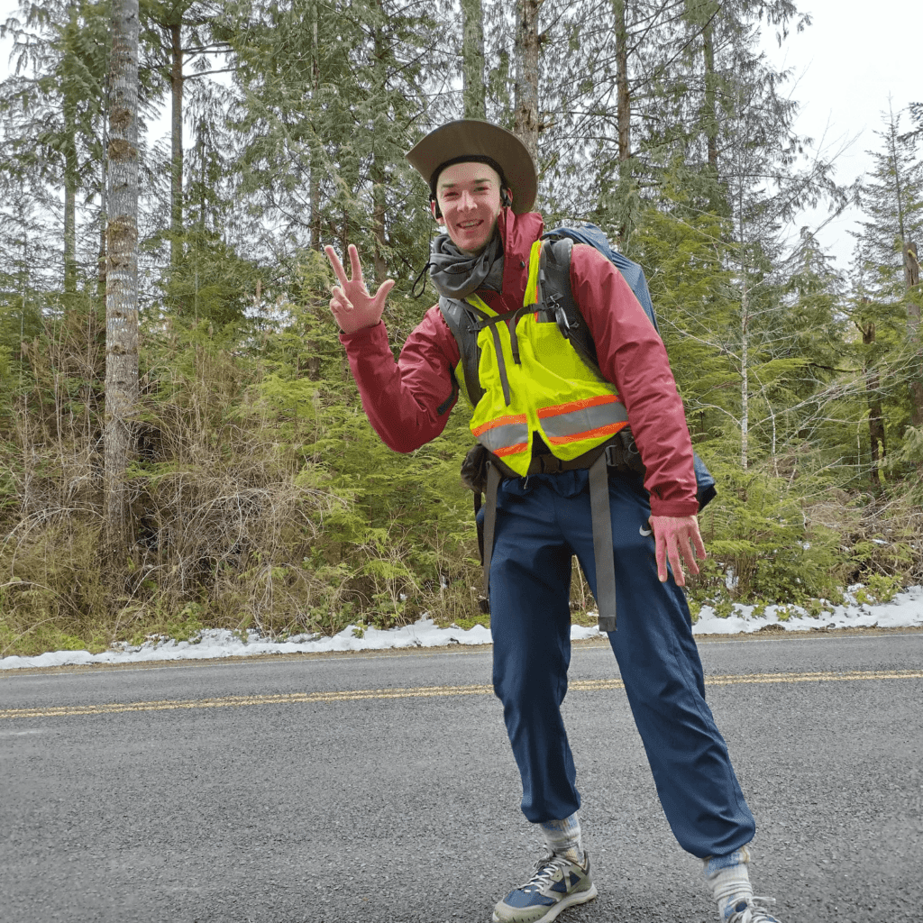 Holden Ringer on his journey walking across America