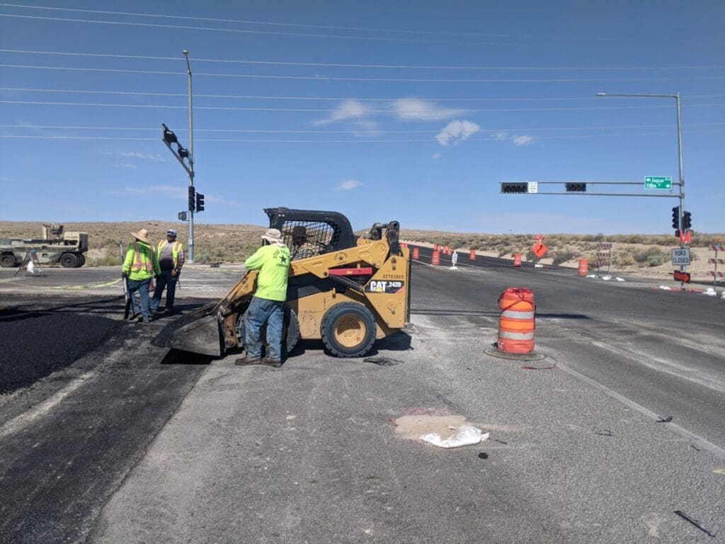 Those roadway folks on a sunny, hot Saturday morning in July