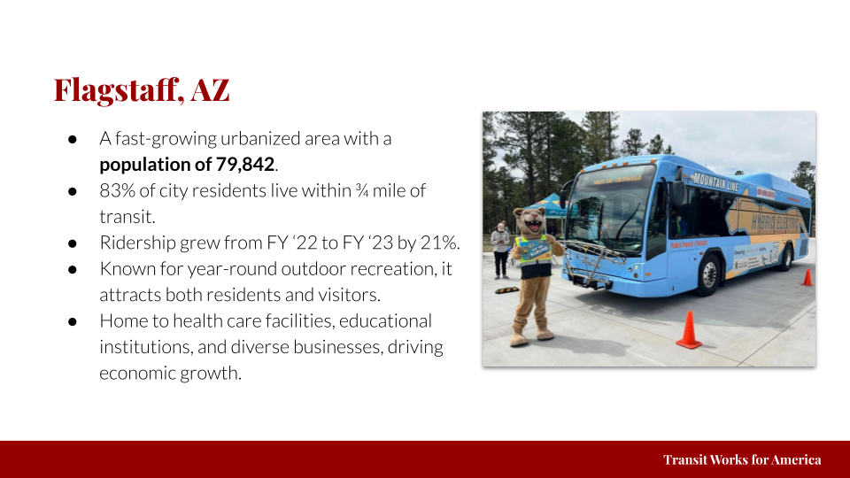 An overview of Flagstaff, Arizona, and its Mountain Line Transit Authority